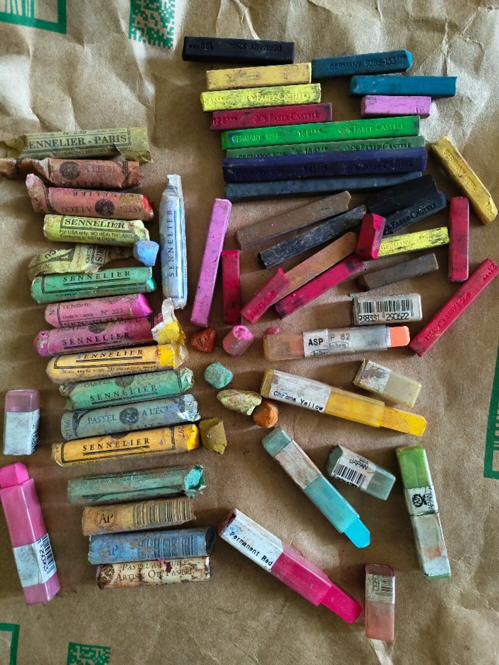 Pastels Sennelier Faber-Castell Holbein